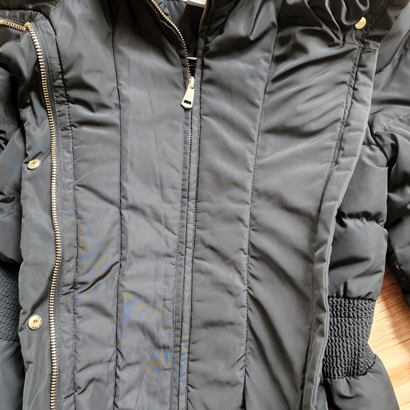 Cole Haan Long Down Quilted Puffer Coat Jacket - Picture 14 of 15